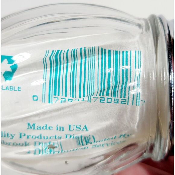 (Set of 1) 6 oz Glass Cheese and Spice Shakers w/ Perforated and Slotted Caps - Picture 6 of 7